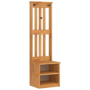 vidaXL SANDNES t&ouml;m&ouml;r fenyőfa előszobafa 45x40x159,5 cm