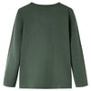 Sötétzöld hosszú ujjú gyerekpóló 92