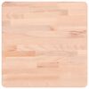vidaXL tömör bükkfa négyzet alakú asztallap 40 x 40 x 2,5 cm