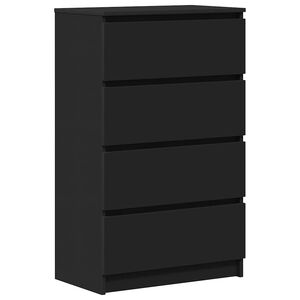 vidaXL fekete szerelt fa t&aacute;lal&oacute;szekr&eacute;ny 60 x 35 x 98,5 cm