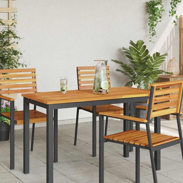 vidaXL Asztallap Olaj Term&eacute;szetes 110 x 55 x 2 cm T&ouml;m&ouml;r Ak&aacute;cfa