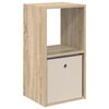 vidaXL &Eacute;jjeli asztal Sonoma t&ouml;lgy 35 x 32 x 68,5 cm Szerelt Fa