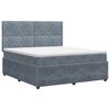 vidaXL Boxspring &aacute;gy matraccal S&ouml;t&eacute;tsz&uuml;rke 160 x 200 cm B&aacute;rsony