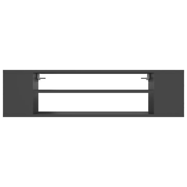 vidaXL szürke szerelt fa függő TV-szekrény 100 x 30 x 26,5 cm