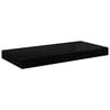 vidaXL magasf&eacute;nyű fekete MDF lebegő fali polc 50 x 23,5 x 3,8 cm