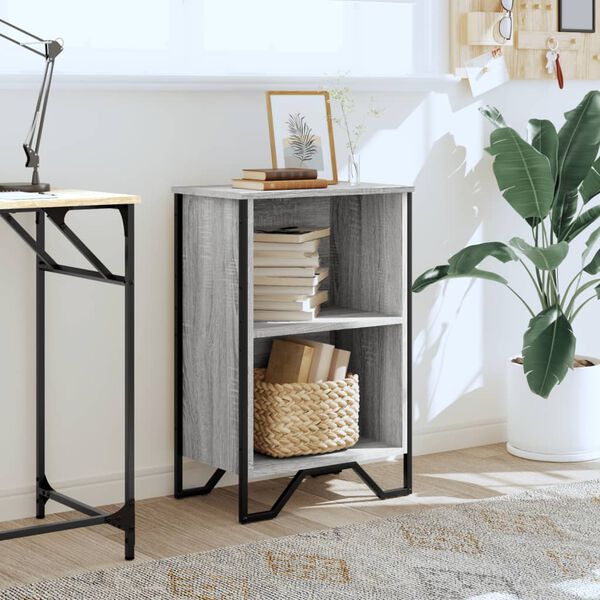 vidaXL sz&uuml;rke sonoma sz&iacute;nű szerelt fa k&ouml;nyvespolc 50 x 31 x 74,5 cm