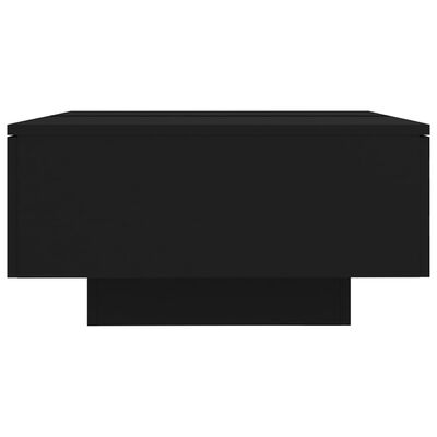 vidaXL fekete forgácslap dohányzóasztal 90 x 60 x 31 cm