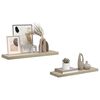 vidaXL 2 db t&ouml;lgysz&iacute;nű MDF lebegő fali polc 80 x 23,5 x 3,8 cm
