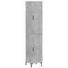 vidaXL betonsz&uuml;rke szerelt fa magasszekr&eacute;ny 34,5x34x180 cm