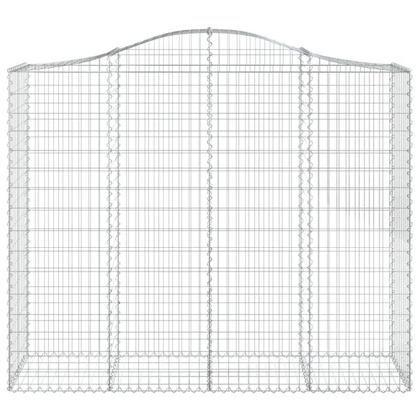 vidaXL 13 db &iacute;ves horganyzott vas gabion kos&aacute;r 200x50x160/180 cm