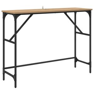 vidaXL Konzolasztal Artisan t&ouml;lgy 100 x 32 x 75 cm Szerelt Fa