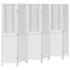 vidaXL 6 paneles feh&eacute;r t&ouml;m&ouml;r cs&aacute;sz&aacute;rfa t&eacute;relv&aacute;laszt&oacute;