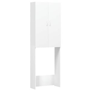 vidaXL feh&eacute;r mos&oacute;g&eacute;pszekr&eacute;ny 64 x 25,5 x 190 cm