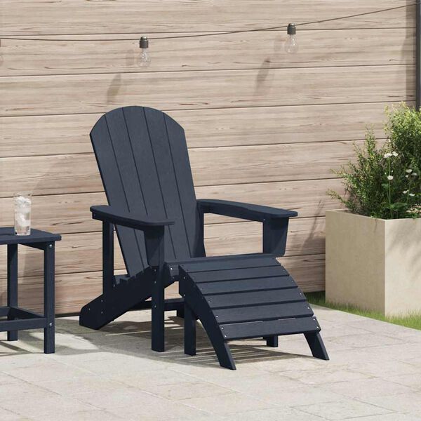 vidaXL Adirondack sz&eacute;k S&ouml;t&eacute;tk&eacute;k 82 x 74 x 92 cm HDPE
