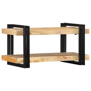 vidaXL fali polc 70x33x35 cm t&ouml;m&ouml;r nyersfa Mango