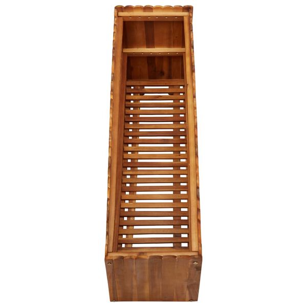 vidaXL tömör akácfa kerti magaságyás 100 x 30 x 50 cm