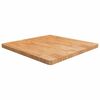 vidaXL vil&aacute;gosbarna kezelt t&ouml;m&ouml;r t&ouml;lgyfa n&eacute;gyzet asztallap 80x80x4 cm