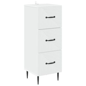 vidaXL Fi&oacute;kos szekr&eacute;ny Feh&eacute;r 33 x 34,5 x 89,5 cm Szerelt Fa