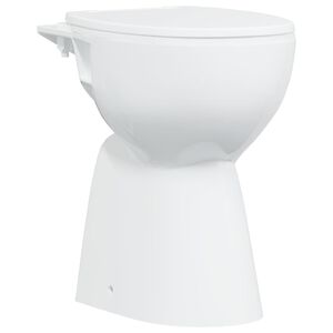 vidaXL feh&eacute;r ker&aacute;mia perem n&eacute;lk&uuml;li WC 7 cm extra magass&aacute;g Soft Close
