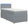 vidaXL Boxspring &aacute;gy matraccal &eacute;s LED-del Vil&aacute;gossz&uuml;rke 90 x 190 cm