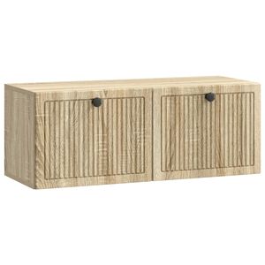 vidaXL Fali TV szekr&eacute;ny Sonoma T&ouml;lgy 78,5 x 31 x 30 cm Szerelt Fa