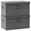 vidaXL 2 db antracitsz&uuml;rke sz&ouml;vet t&aacute;rol&oacute;doboz 50 x 30 x 25 cm