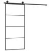 vidaXL ESG &uuml;veg &eacute;s alum&iacute;nium tol&oacute;ajt&oacute; f&eacute;mszerelv&eacute;ny-szettel 90x205 cm