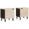 vidaXL &Eacute;jjeliszekr&eacute;ny 2 pcs Feh&eacute;r 40 x 33 x 46 cm T&ouml;m&ouml;r Mang&oacute;f&aacute;t