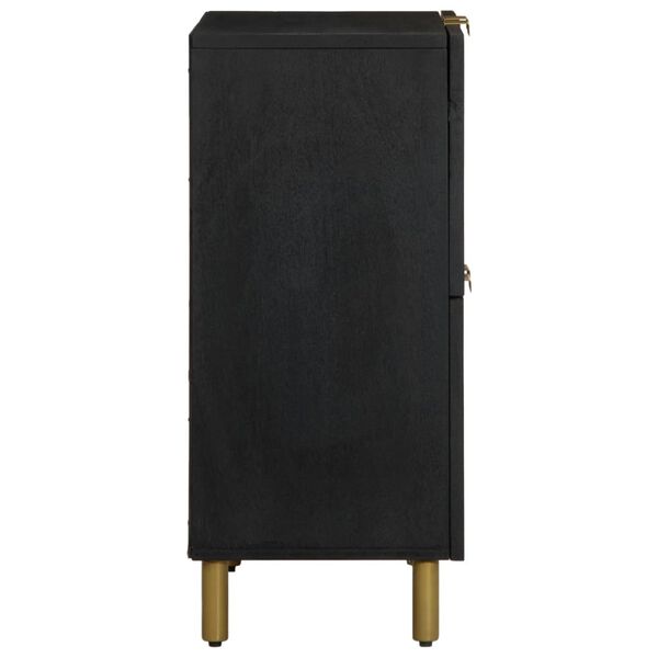 vidaXL fekete szerelt fa komód 60 x 33 x 75 cm