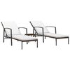vidaXL 2 db barna polyrattan napoz&oacute;&aacute;gy asztallal