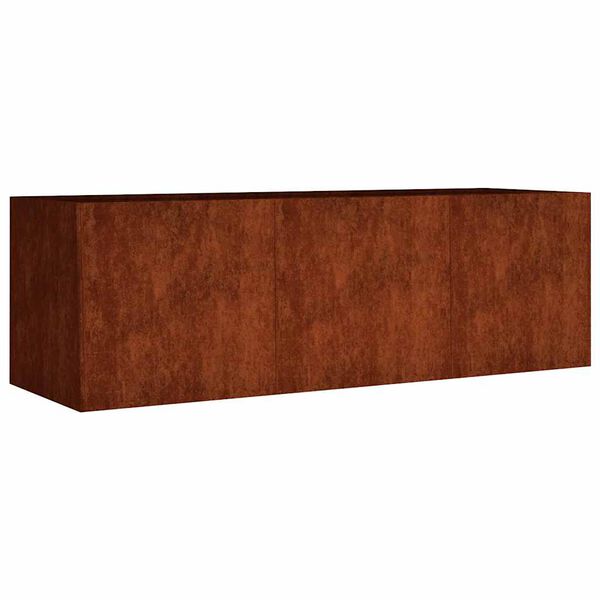 vidaXL corten ac&eacute;l kerti magas&aacute;gy&aacute;s 120 x 40 x 40 cm