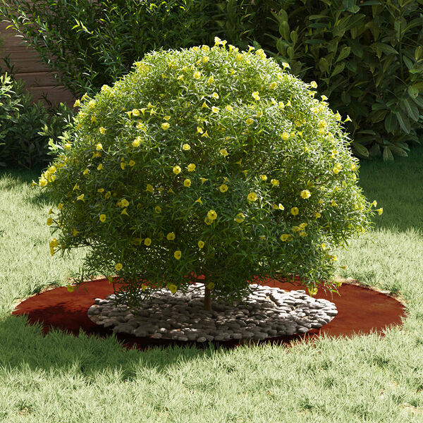 vidaXL Alkalmas lapos fa gyűrűkhez 5 pcs Barna &Oslash;50 / 80 cm