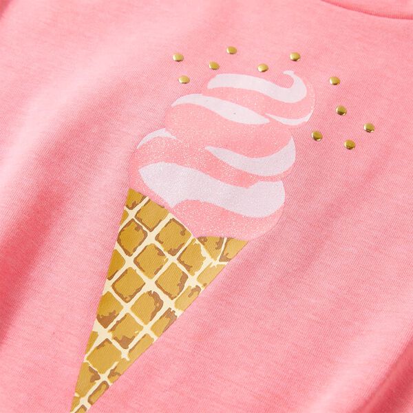 Fluo rózsaszín gyerekpóló 140