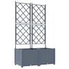 vidaXL Kerti cser&eacute;p 2 db Vil&aacute;gossz&uuml;rke 80 x 40 x 143 cm PP