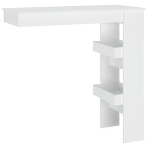 vidaXL feh&eacute;r faterm&eacute;k fali b&aacute;rasztal 102 x 45 x 103,5 cm