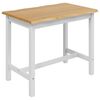 VidaXL Magas b&aacute;rasztal EKAI Feh&eacute;r 112 x 70 x 91 cm T&ouml;m&ouml;r Fenyőfa