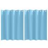 vidaXL Fekete F&uuml;gg&ouml;ny Gyűrűkkel 2 pcs Vil&aacute;gosk&eacute;k 140 x 140 cm