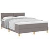 vidaXL Boxspring ágy matraccal matracmal Tópszínű 140 x 190 cm szövet