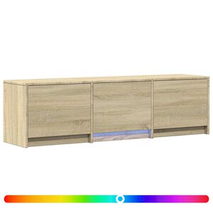 vidaXL LED-es t&eacute;v&eacute;&aacute;llv&aacute;ny Sonoma t&ouml;lgy 140 x 34 x 40 cm M&eacute;rn&ouml;ki fa