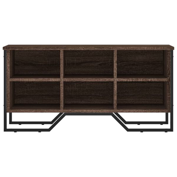 vidaXL barna tölgy színű szerelt fa cipőszekrény 90 x 38 x 45,5 cm