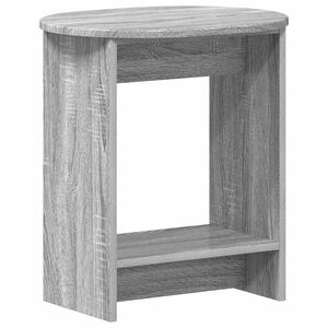 vidaXL Oldal asztal Sz&uuml;rke Sonoma 50 x 39,5 x 55 cm Szerelt Fa