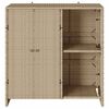 vidaXL T&aacute;rol&oacute;szekr&eacute;ny polcokkal ajt&oacute;val B&eacute;zs 100 x 36 x 102 cm Rattan