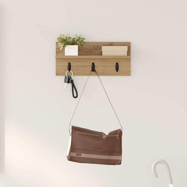 vidaXL Fali Kab&aacute;thorog Artisan t&ouml;lgy 40 x 10,5 x 18 cm Faanyag