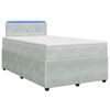 vidaXL Boxspring &aacute;gy matraccal Vil&aacute;gossz&uuml;rke 120 x 200 cm B&aacute;rsony