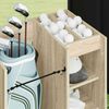 vidaXL Golf Szekr&eacute;ny ker&eacute;kkel Egysz&iacute;nű Sonoma t&ouml;lgy 65 x 45 x 98 cm