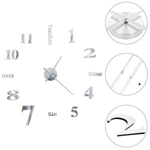 vidaXL modern k&uuml;llemű ez&uuml;stsz&iacute;nű 3D fali&oacute;ra, 100 cm XXL m&eacute;ret
