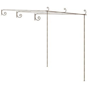 vidaXL antik barna vas kerti pergola 3 x 3 x 2,5 m