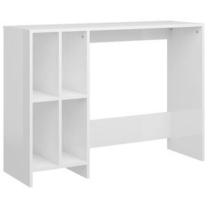 vidaXL magasf&eacute;nyű feh&eacute;r szerelt fa laptopasztal 102,5 x 35 x 75 cm