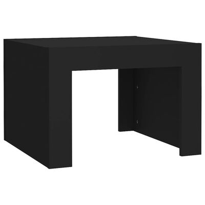 vidaXL fekete forgácslap dohányzóasztal 50 x 50 x 35 cm