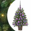 vidaXL Mű kar&aacute;csonyfa 150 LED-del &aacute;llv&aacute;nnyal Z&ouml;ld 75 cm PE &eacute;s PVC